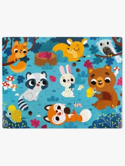 Spil & Puslespil-Janod Tactile Puslespil Skovdyr 20 Dele Flerfarvet