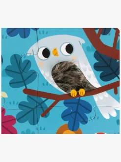 Spil & Puslespil-Janod Tactile Puslespil Skovdyr 20 Dele Flerfarvet