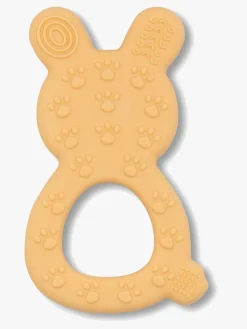 Babylegetøj-Jellystone Designs  Kanin Bidering Silikone, Tan Flerfarvet