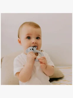 Babylegetøj-Jellystone Designs  Koala Bidering Silikone, Eucalyptus Grå/Flerfarvet