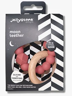 Babylegetøj-Jellystone Designs Moon Bidering, Dusty Pink Flerfarvet