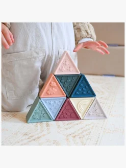 Babylegetøj-Jellystone Designs Tælleklods, Natur Flerfarvet