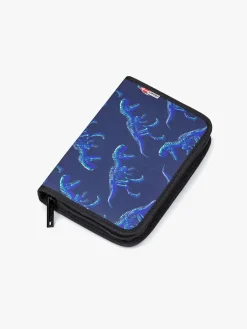 Kreativt Legetøj-Jeva One-Zip Penalhus, Dinosaur Blå