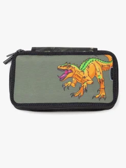 Kreativt Legetøj-Jeva Two-Zip Penalhus, Incognito Grøn/Orange