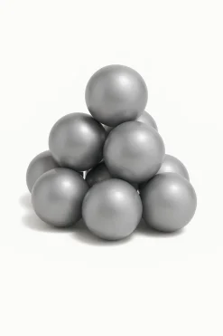 Boldbassiner-JLY Bolde til Boldbassin 100 stk. Silver Grå
