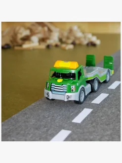 Legetøjsbiler & -Fartøjer-JohnDeere John Deere 6215R Traktor med Transportvogn 1:24