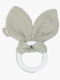 Babylegetøj-Jollein Bunny Ears Bidering, Olive green Grøn