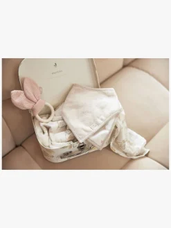 Babylegetøj-Jollein Bunny Ears Bidering, Wild Rose Lyserød