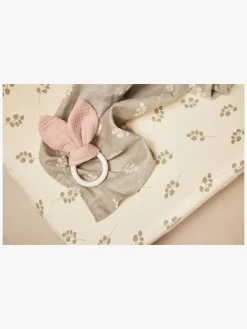 Babylegetøj-Jollein Bunny Ears Bidering, Wild Rose Lyserød