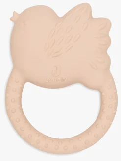 Babylegetøj-Jollein Gummi Bidelegetøj, Lovely Birds Beige