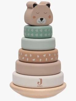 Babylegetøj-Jollein Rocking Ring Stablelegetøj, Jungle Jambo Flerfarvet