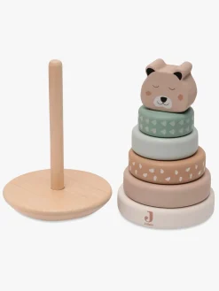 Babylegetøj-Jollein Rocking Ring Stablelegetøj, Jungle Jambo Flerfarvet