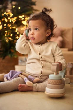 Babylegetøj-Jollein Rocking Ring Stablelegetøj, Jungle Jambo Flerfarvet