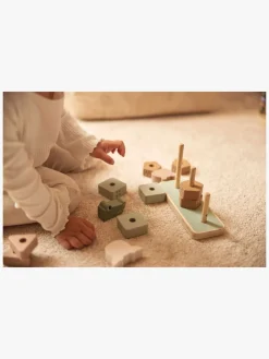 Babylegetøj-Jollein Stablelegetøj, Jungle Jambo Grøn/Lyserød/Beige