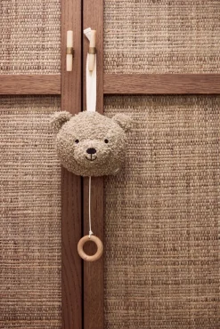 Babylegetøj-Jollein Teddy Bear Spilledåse, Olive Green Grøn