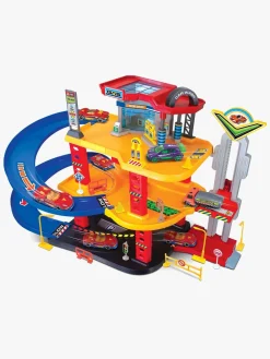 Legetøjsbiler & -Fartøjer-JuniorDriver Junior Driver Gas Station Racerbane med 3 Biler