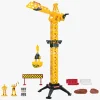 Legetøjsbiler & -Fartøjer-JuniorDriver Junior Driver Tower Crane 57 cm Legesæt med 2 Transportmidler