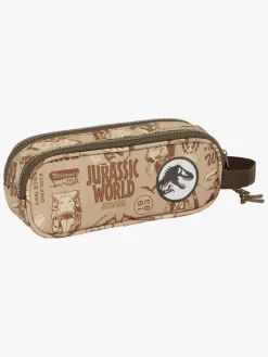 Kreativt Legetøj-JurassicWorld Jurassic World Dobbelt Penalhus, Sandfarvet