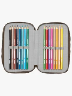 Kreativt Legetøj-JurassicWorld Jurassic World Penalhus med 3 Rum, Sandfarvet