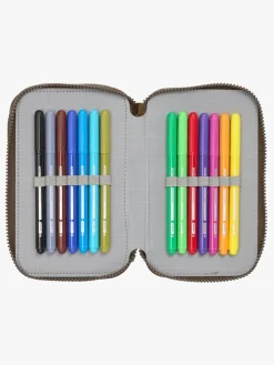 Kreativt Legetøj-JurassicWorld Jurassic World Penalhus med 3 Rum, Sandfarvet