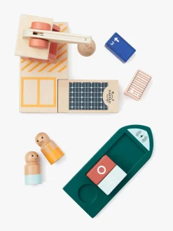 Legetøjsbiler & -Fartøjer-KidsConcept Kids Concept Containerhavn Aiden Legesæt