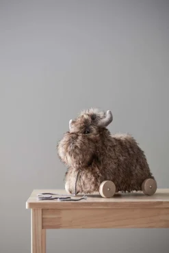 Trælegetøj-KidsConcept Kids Concept Edvin Trækdyr Elg, Brun