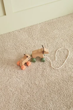 Trælegetøj-KidsConcept Kids Concept EDVIN Trækdyr Elgfamilie Beige