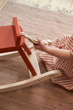 Gyngeheste & -Dyr-KidsConcept Kids Concept Gyngehest Carl Larsson, Rødorange