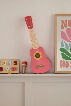 Musikinstrumenter-KidsConcept Kid's Concept Legetøjsguitar Blomst, Pink