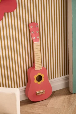 Musikinstrumenter-KidsConcept Kid's Concept Legetøjsguitar Blomst, Pink