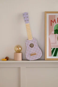 Musikinstrumenter-KidsConcept Kid's Concept Legetøjsguitar Prikket, Lilla
