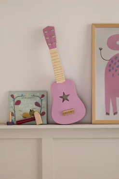 Musikinstrumenter-KidsConcept Kid's Concept Legetøjsguitar, Mørkepink