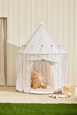 Legetelte & -Tunneler-KidsConcept Kids Concept Stribet Legetelt, Grå Grå