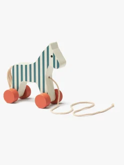 Trælegetøj-KidsConcept Kids Concept Trækdyr Hest Stribet Carl Larsson Flerfarvet