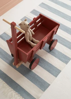 Dukker & Bamser-KidsConcept Kids Concept Trækvogn Carl Larsson, Mørkerød Rød