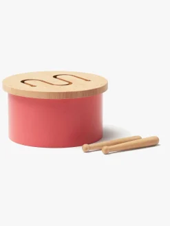 Musikinstrumenter-KidsConcept Kids Concept Tromme, Lyserød Rød