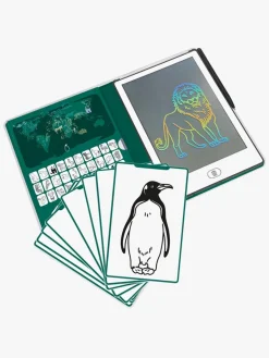 Kreativt Legetøj-Kidywolf KIDYDRAW MINI Tegnetablet LCD Verdens Dyr Grøn