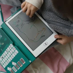 Kreativt Legetøj-Kidywolf KIDYDRAW MINI Tegnetablet LCD Verdens Dyr Grøn