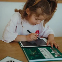 Kreativt Legetøj-Kidywolf KIDYDRAW MINI Tegnetablet LCD Verdens Dyr Grøn