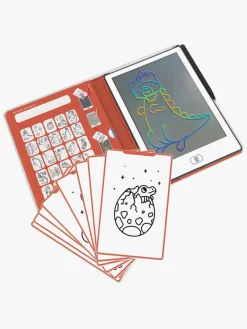 Kreativt Legetøj-Kidywolf KIDYDRAW MINI Tegnetablet LCD Dinosaur Brun