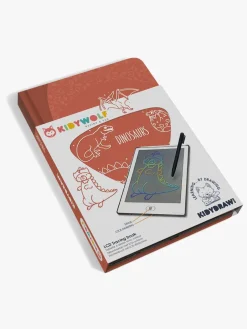 Kreativt Legetøj-Kidywolf KIDYDRAW MINI Tegnetablet LCD Dinosaur Brun