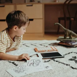 Kreativt Legetøj-Kidywolf KIDYDRAW MINI Tegnetablet LCD Dinosaur Brun