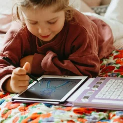 Kreativt Legetøj-Kidywolf KIDYDRAW MINI Tegnetablet LCD Prinsesse Rød