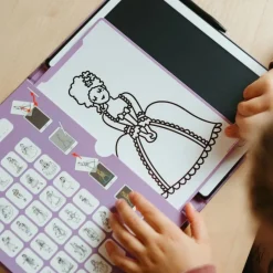 Kreativt Legetøj-Kidywolf KIDYDRAW MINI Tegnetablet LCD Prinsesse Rød