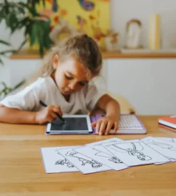 Kreativt Legetøj-Kidywolf KIDYDRAW MINI Tegnetablet LCD Prinsesse Rød
