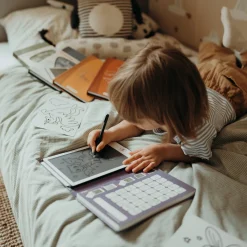 Kreativt Legetøj-Kidywolf KIDYDRAW MINI Tegnetablet LCD Eventyr Lilla