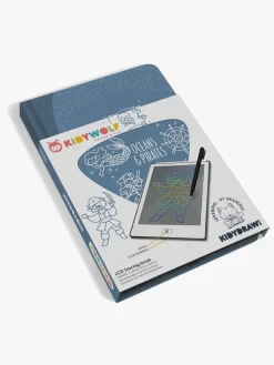 Kreativt Legetøj-Kidywolf KIDYDRAW MINI Tegnetablet LCD Pirat Blå