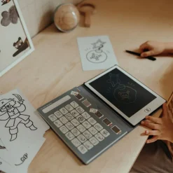 Kreativt Legetøj-Kidywolf KIDYDRAW MINI Tegnetablet LCD Pirat Blå