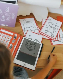 Kreativt Legetøj-Kidywolf KIDYDRAW MINI Tegnetablet LCD Kawaii Lilla