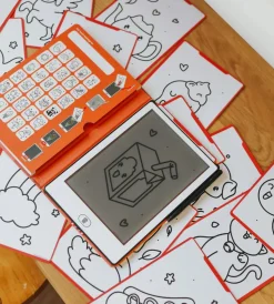 Kreativt Legetøj-Kidywolf KIDYDRAW MINI Tegnetablet LCD Kawaii Lilla